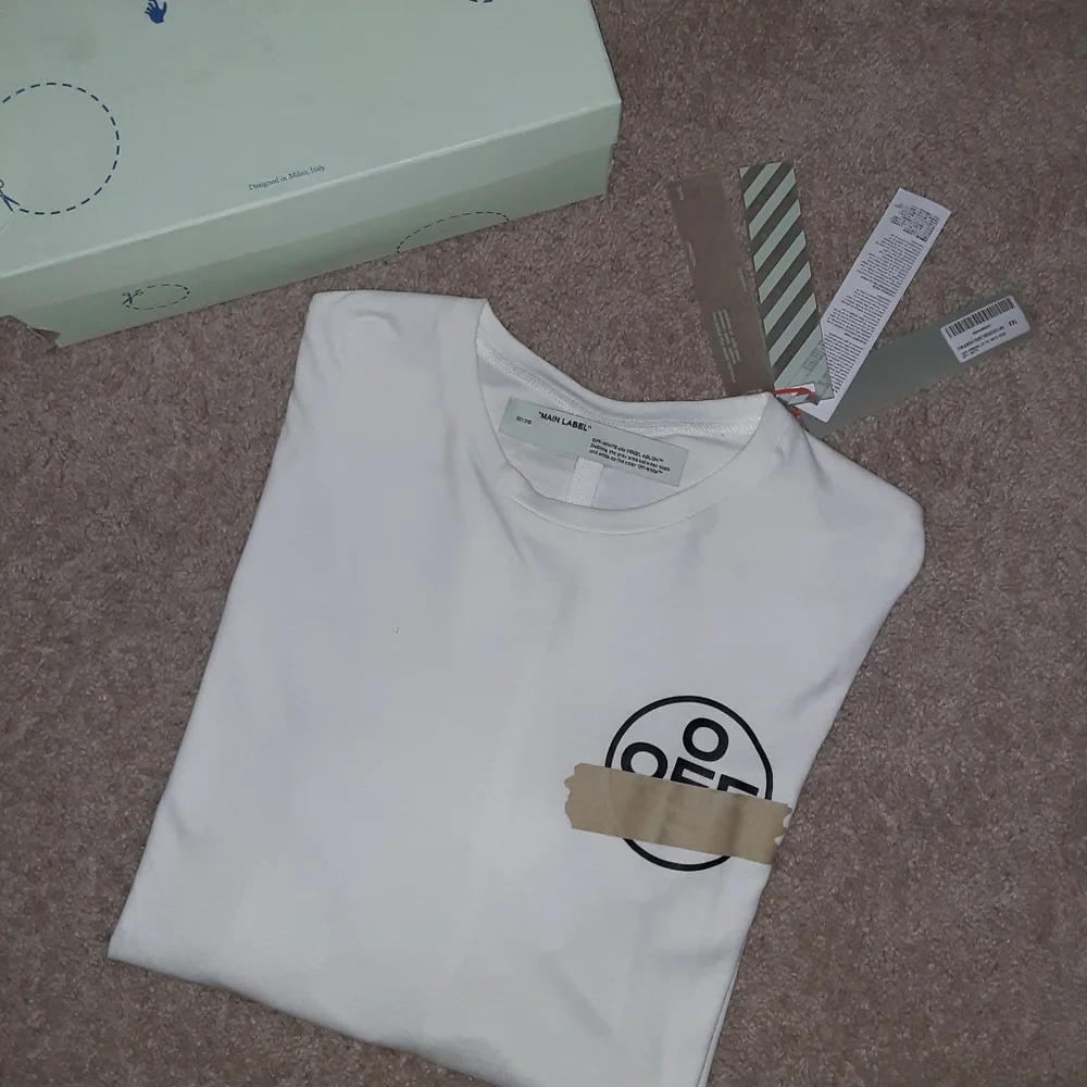 NWT MEN'S OFF-WHITE TAPE ARROWS T-SHIRT - Picture 1 of 13